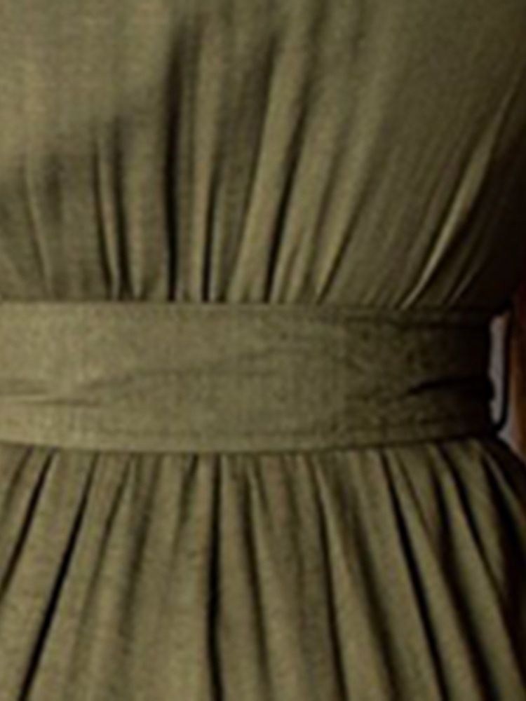 Combinaison Taille Haute Taille Haute Unie Pleine Longueur Pour Femmes