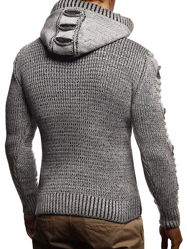 Pull À Capuche Zippé Standard Pour Hommes