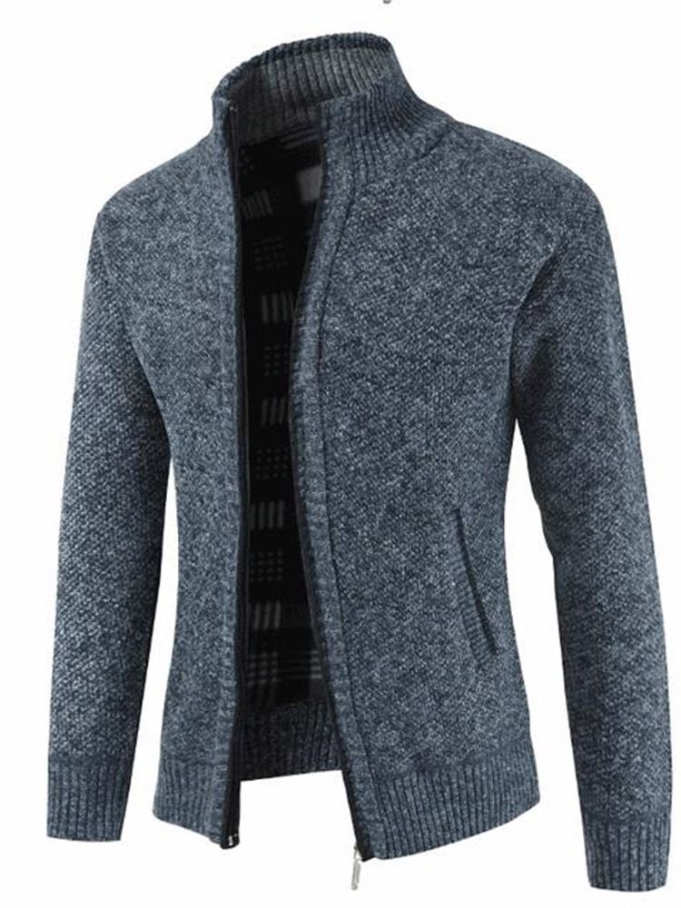 Pull Décontracté Pour Hommes À Col Montant Standard