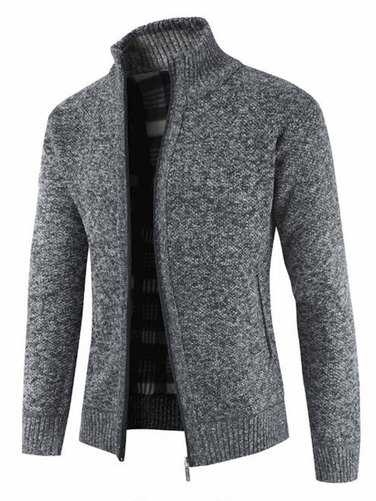 Pull Décontracté Pour Hommes À Col Montant Standard