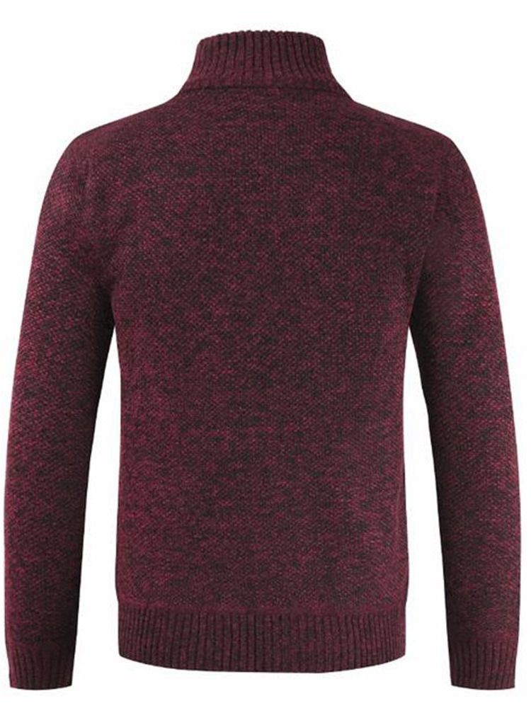 Pull Décontracté Pour Hommes À Col Montant Standard
