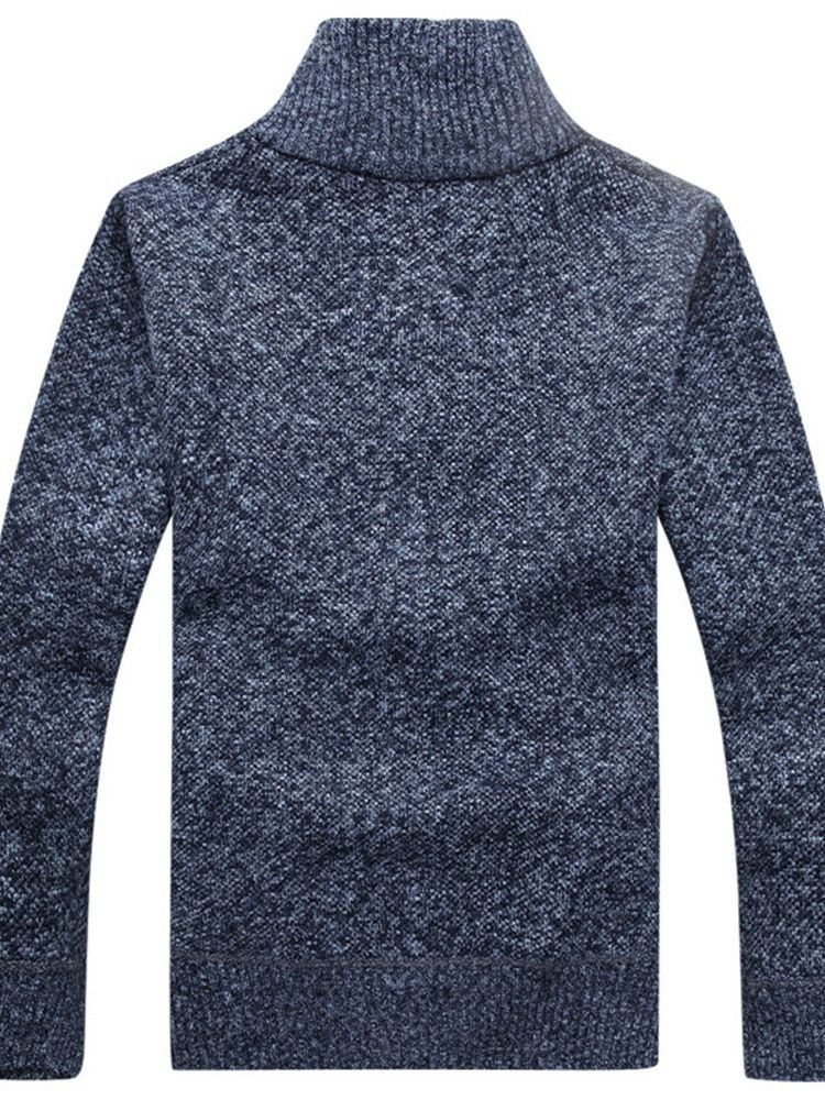 Pull Pour Hommes À Fermeture À Glissière Droite Standard À Col Uni