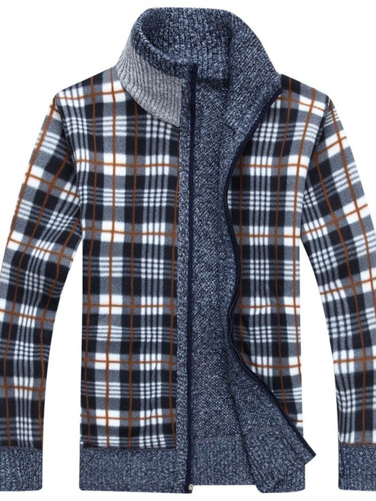 Pull Pour Hommes À Fermeture À Glissière Droite Standard À Col Uni