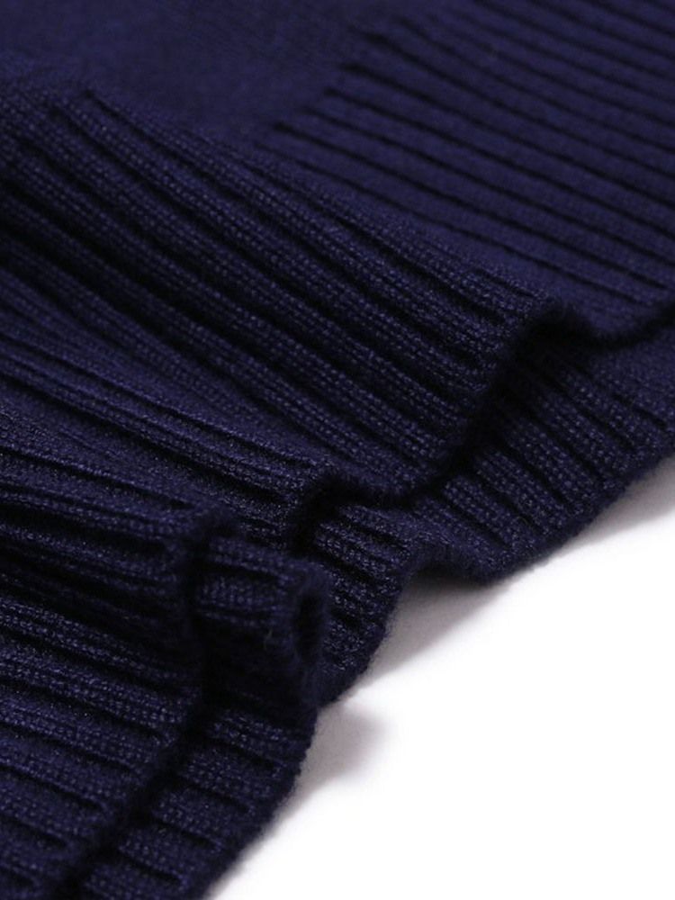 Pull Slim Standard Patchwork Color Block Automne Homme