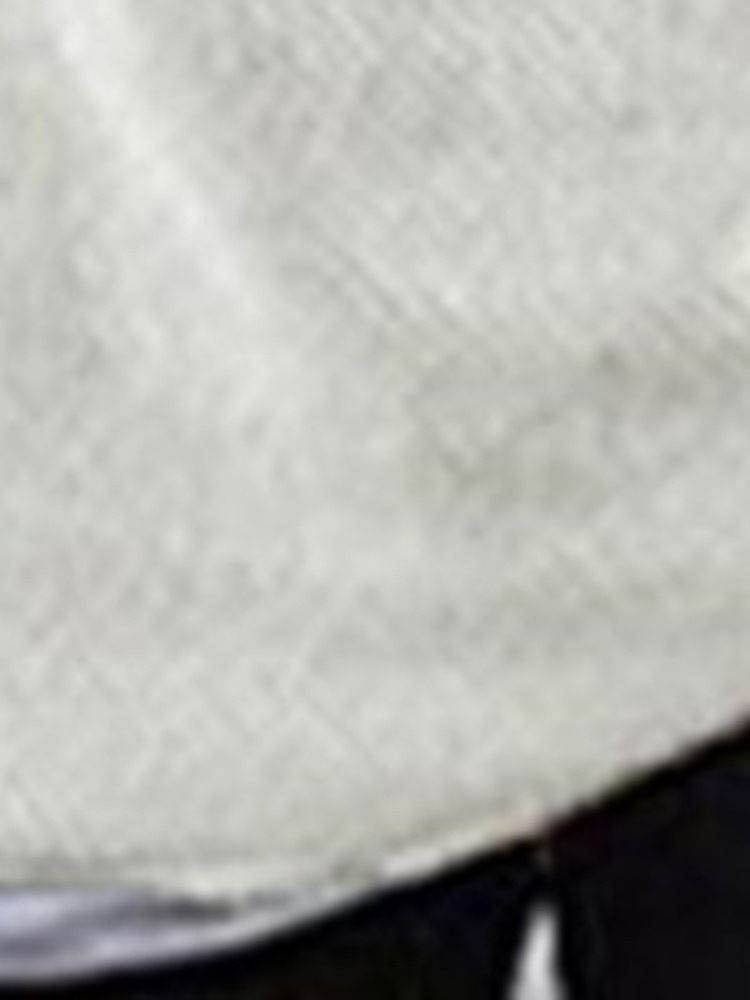 Pull Slim Uni Standard À Col Rond Pour Hommes