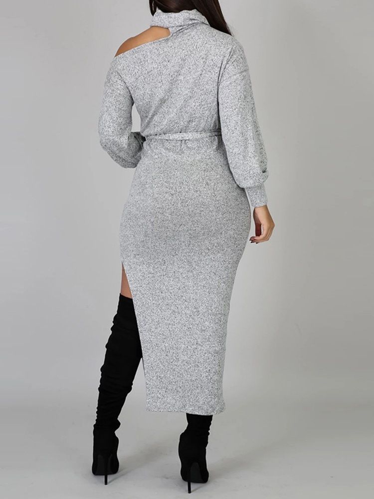 Robe D'automne À Manches Longues Et À Manches Longues Pour Femmes