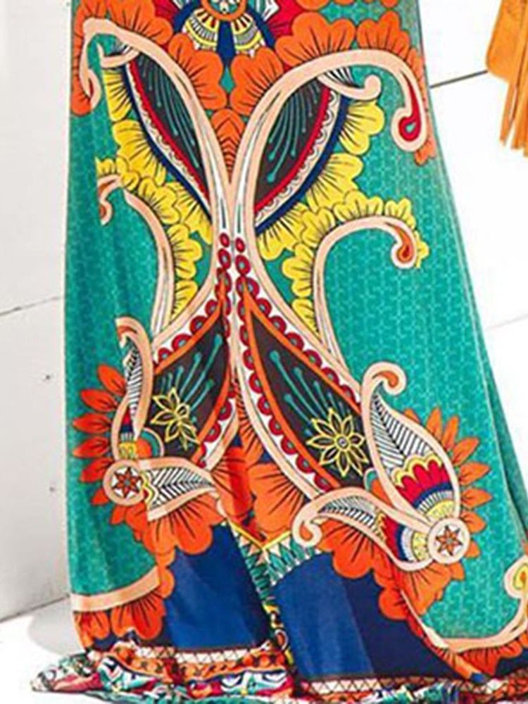 Robe Pour Femme Sans Manches Creuse Et Longue Au Sol