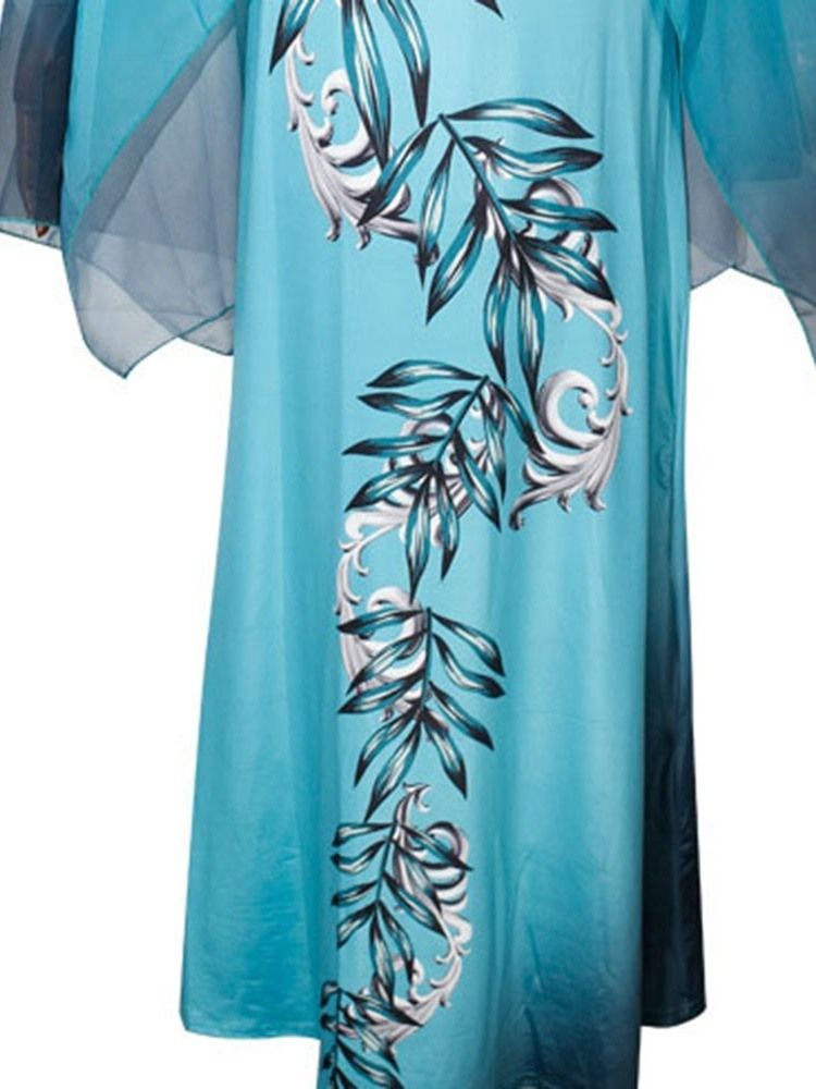 Robe Moulante D'été À Manches Longues Et Col En V Pour Femmes