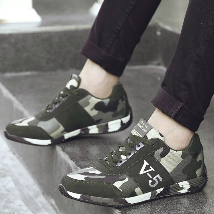 Chaussures De Sport Camouflage Pour Hommes