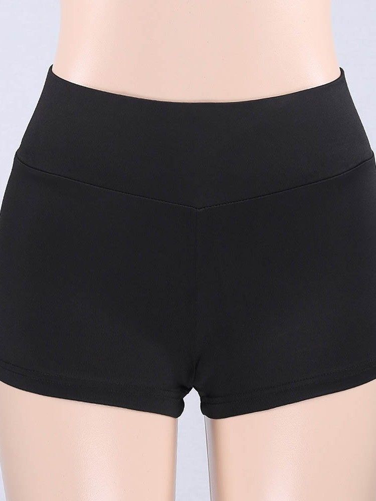 Shorts De Fitness Push-up Solides Pour Femmes Pantalons De Yoga Leggings Tiktok