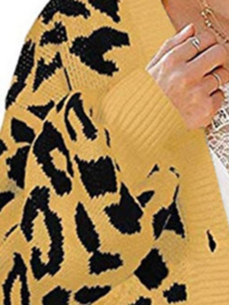 Chandail Ample Mi-long À Boutonnage Simple Pour Femmes