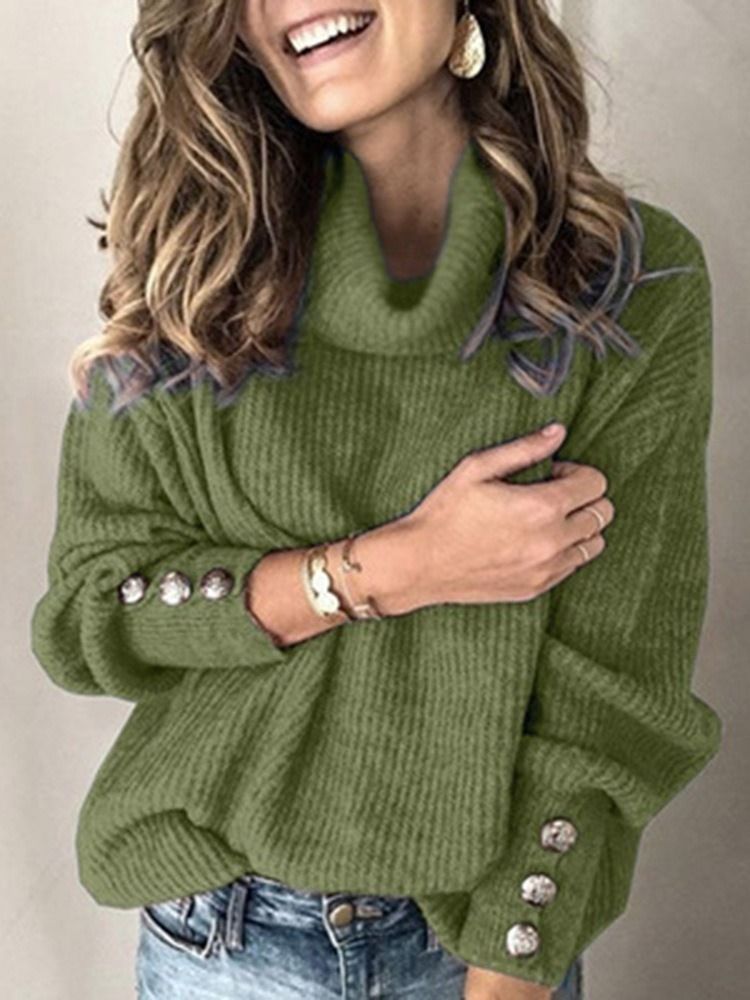 Pull Pour Femme Standard En Patchwork Mince Et Droit Régulier