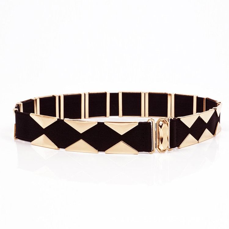Ceinture En Métal À Blocs De Couleurs À La Mode
