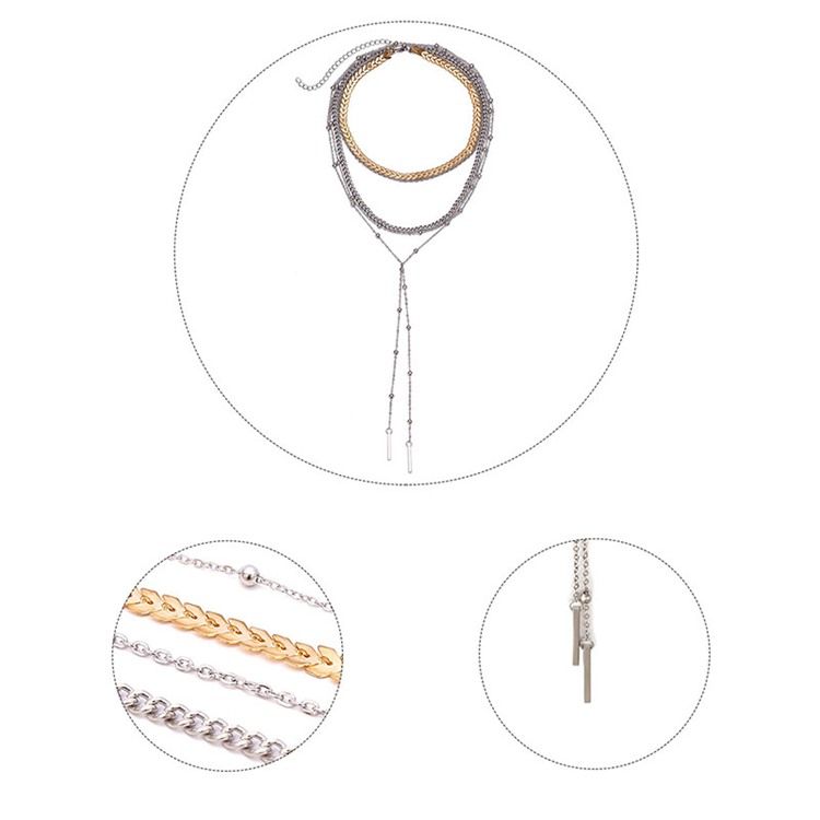 Collier Pendentif En Perles D'alliage