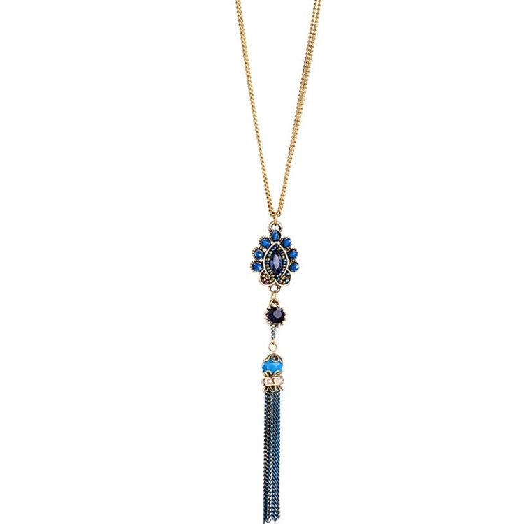 Collier Pendentif Perles Glands
