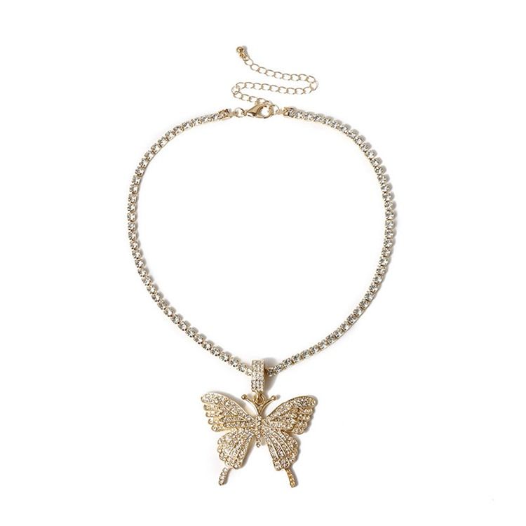 Collier Pendentif Strass Femme Colliers