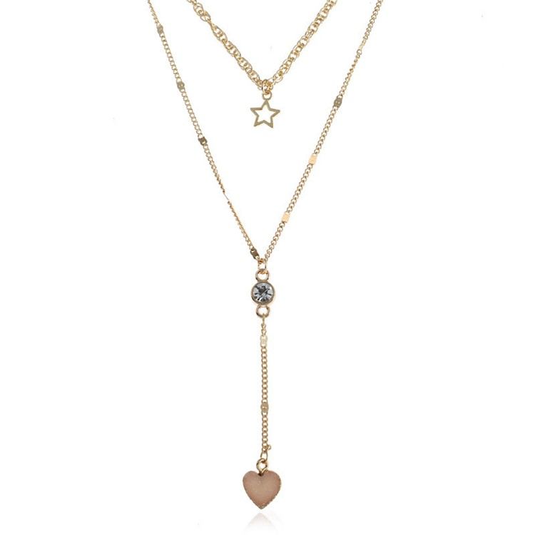 S Collier Pendentif Coeur Séduisant Pour Femme