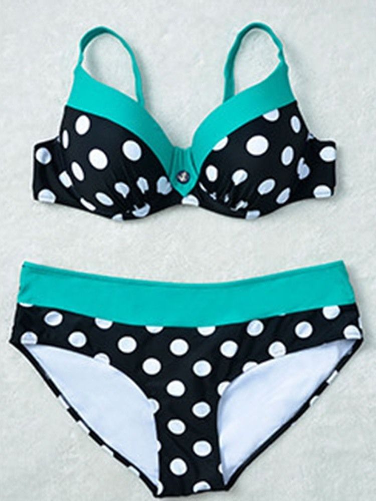 Ensemble De Tankini Pour Femmes Maillots De Bain Imprimés Sexy À Pois