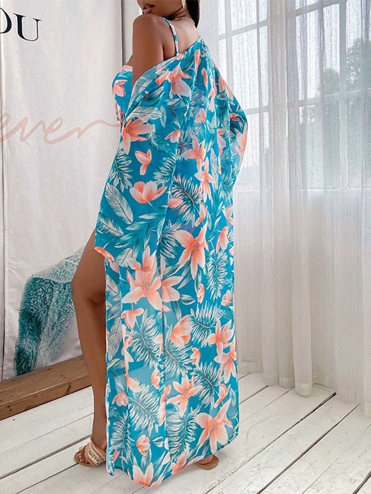Ensemble De Tankini À Fleurs Ethniques Maillots De Bain Pour Femmes