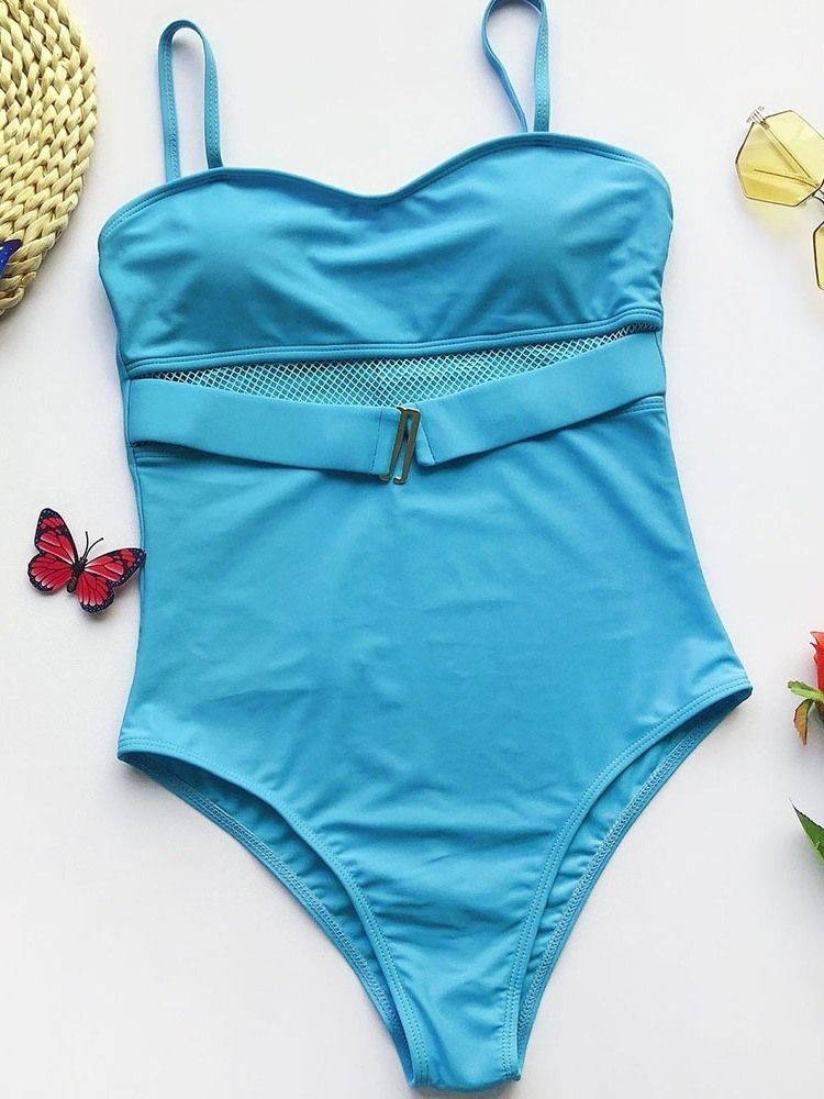 Maillot De Bain Une Pièce Sexy En Patchwork Pour Femmes