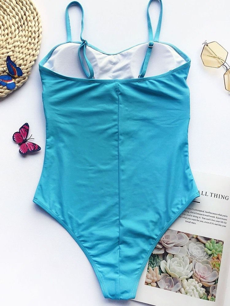 Maillot De Bain Une Pièce Sexy En Patchwork Pour Femmes