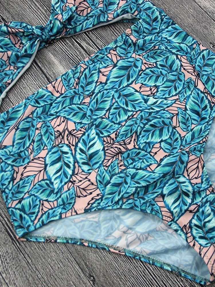 Maillots De Bain Sexy Une Pièce À Lacets Floraux Pour Femmes