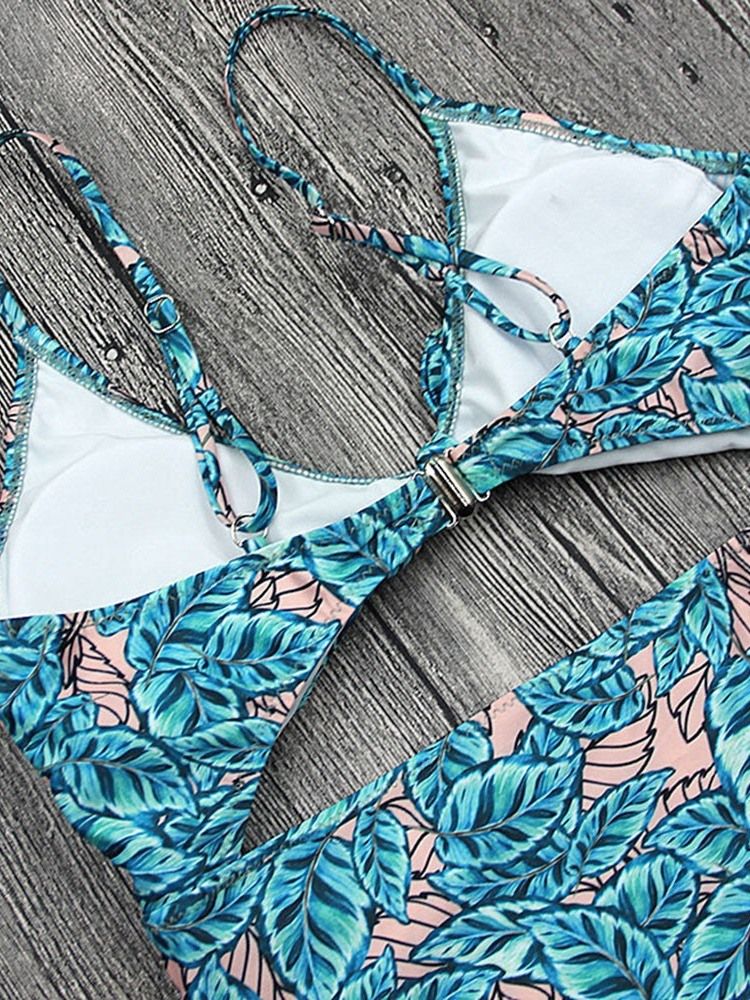 Maillots De Bain Sexy Une Pièce À Lacets Floraux Pour Femmes