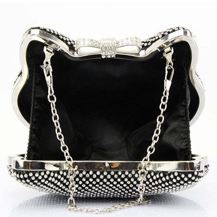 Pochette De Soirée En Forme De Chat Strass Brillant