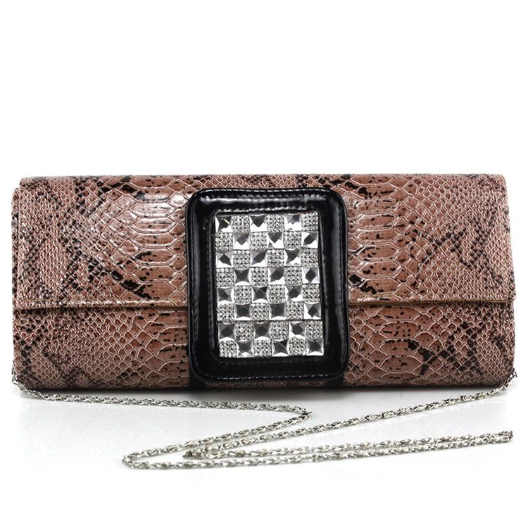 Pochette De Soirée Imprimée En Strass