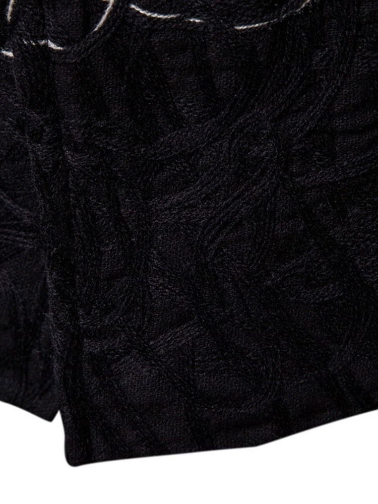 Manteau Européen Pour Hommes Avec Bouton De Bloc De Couleur