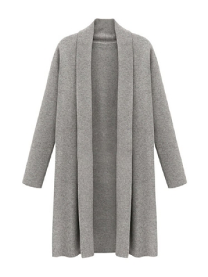 Trench-coat Décontracté D'hiver À Long Revers Pour Femmes