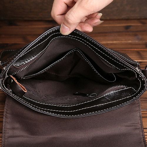 Sacs À Bandoulière Pour Hommes En Pu Unis