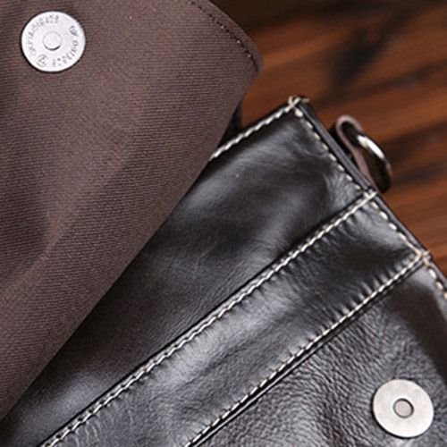 Sacs À Bandoulière Pour Hommes En Pu Unis