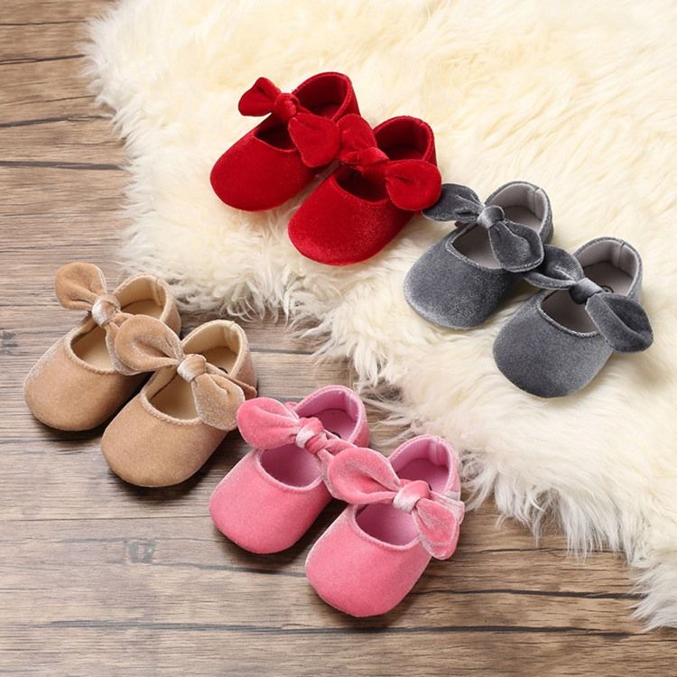 Chaussures Velcro Bowknot Pour Tout-petits