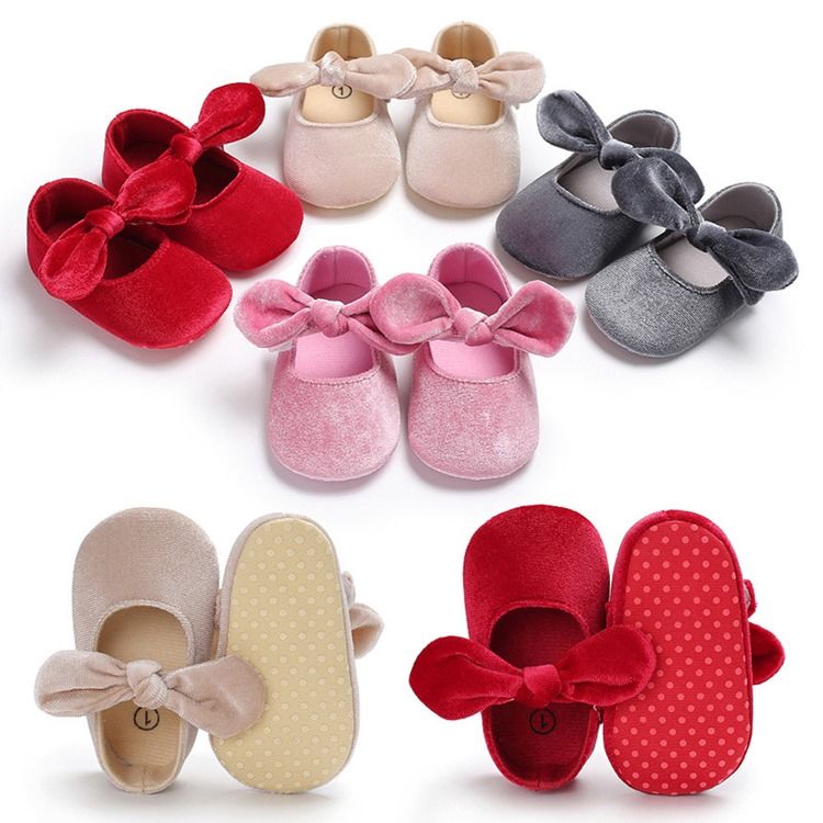 Chaussures Velcro Bowknot Pour Tout-petits