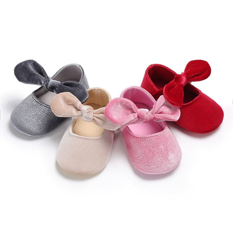 Chaussures Velcro Bowknot Pour Tout-petits