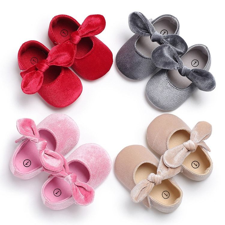 Chaussures Velcro Bowknot Pour Tout-petits