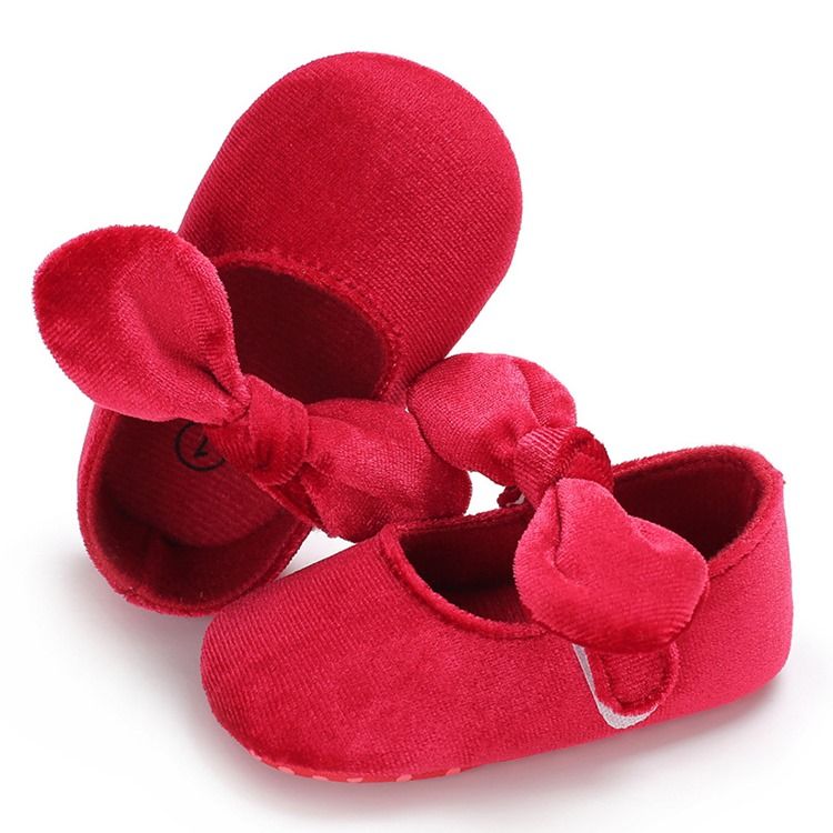 Chaussures Velcro Bowknot Pour Tout-petits