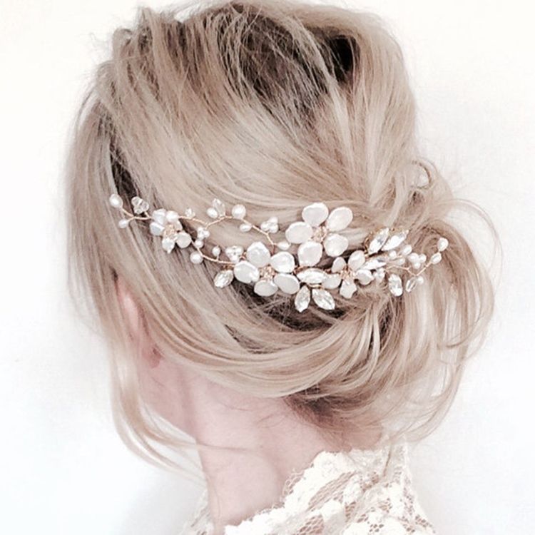 Accessoires De Cheveux Pour Femmes Avec Perles Faites À La Main Gracieuses