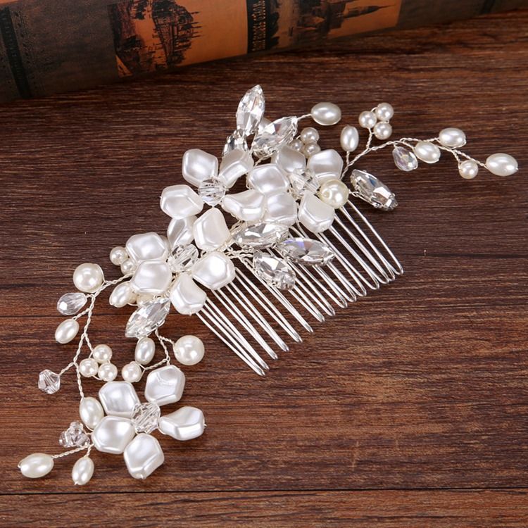 Accessoires De Cheveux Pour Femmes Avec Perles Faites À La Main Gracieuses