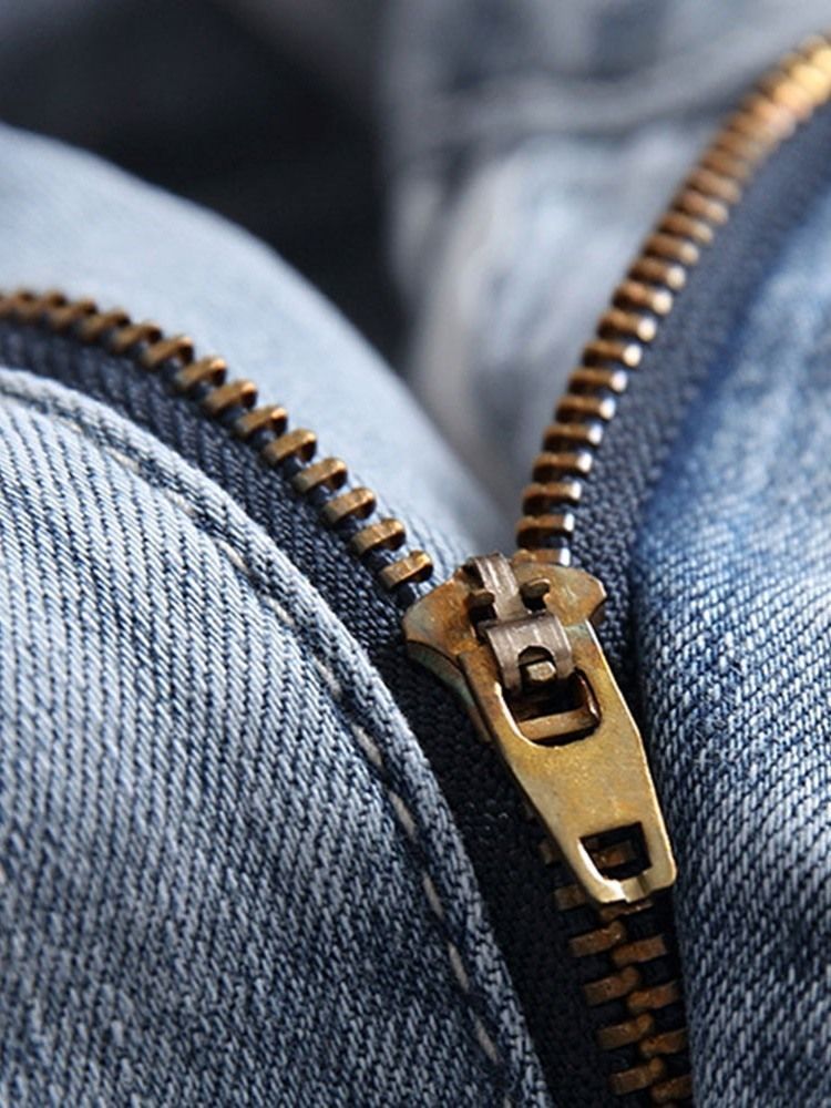 Jeans Décontractés À Lettres Imprimées Pour Hommes