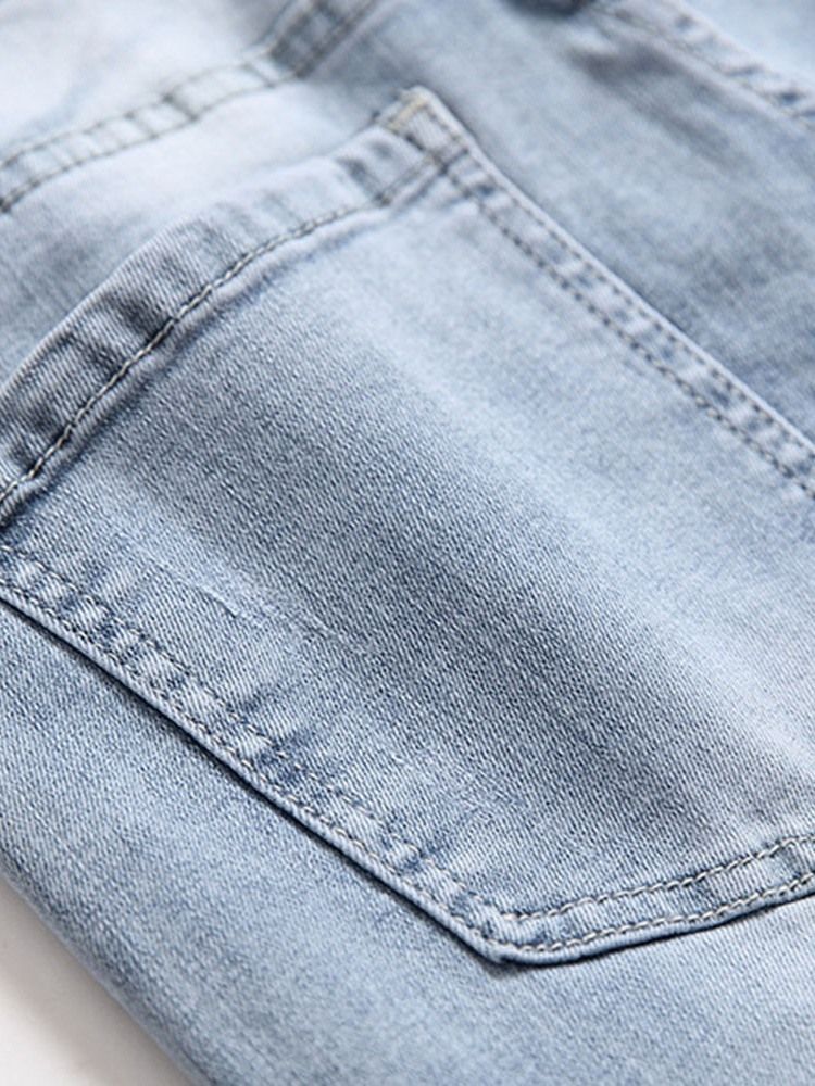Jeans Décontractés À Lettres Imprimées Pour Hommes