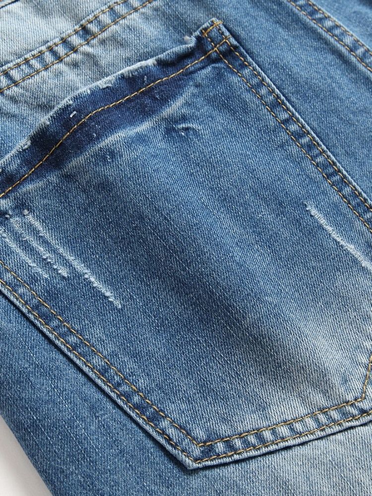 Jeans Pour Hommes À Fermeture Éclair Trou