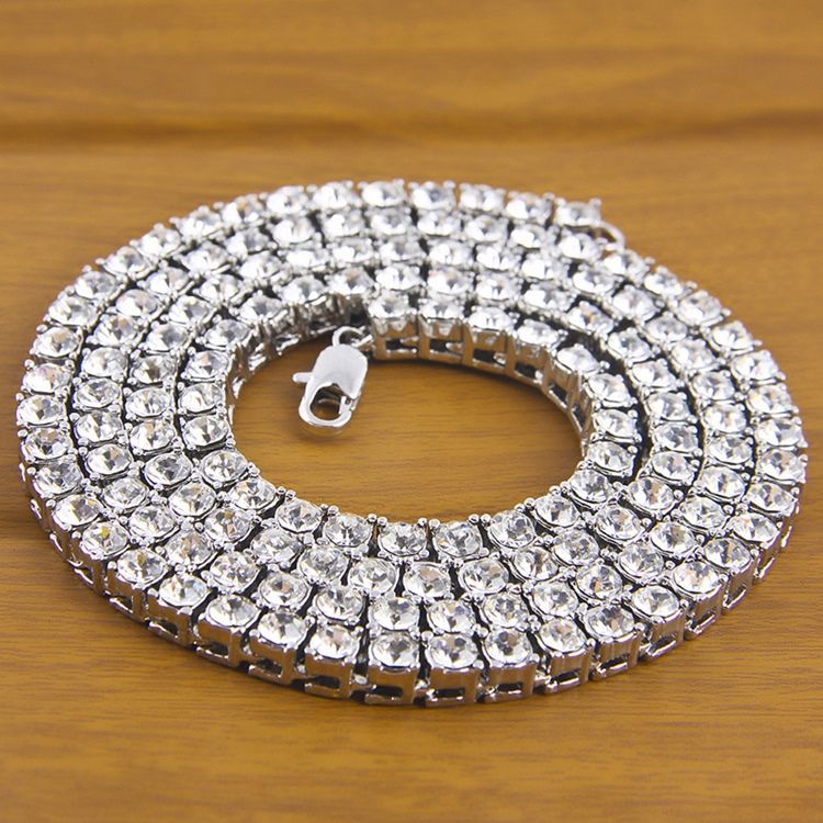 Collier Pour Hommes En Alliage De Diamant