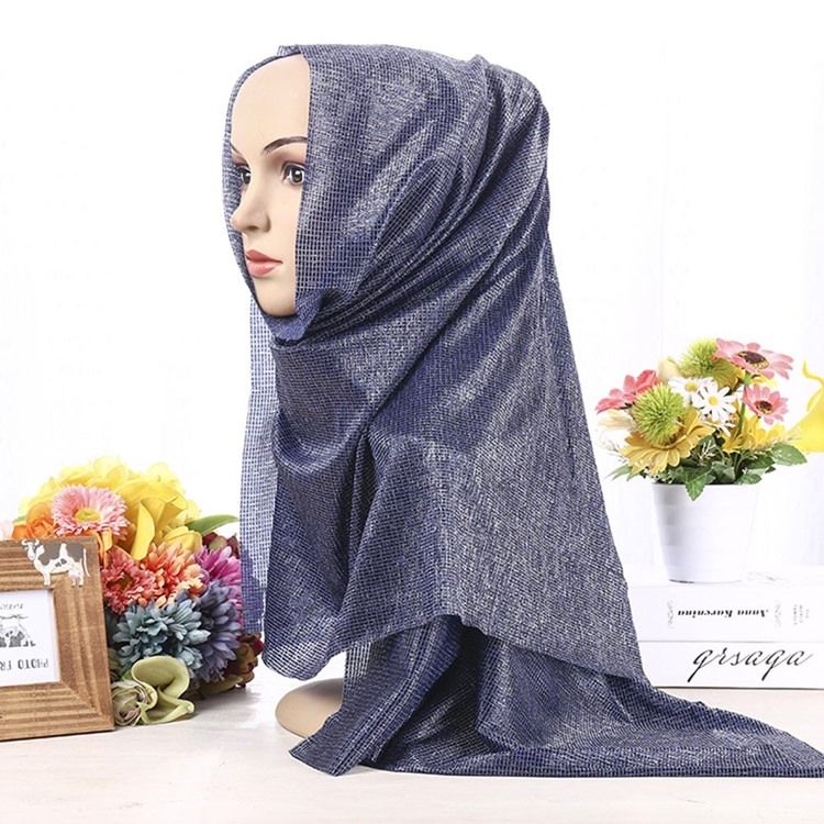 Foulard Musulman En Mousseline De Soie Pour Femme