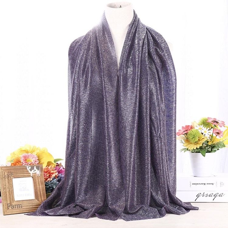 Foulard Musulman En Mousseline De Soie Pour Femme