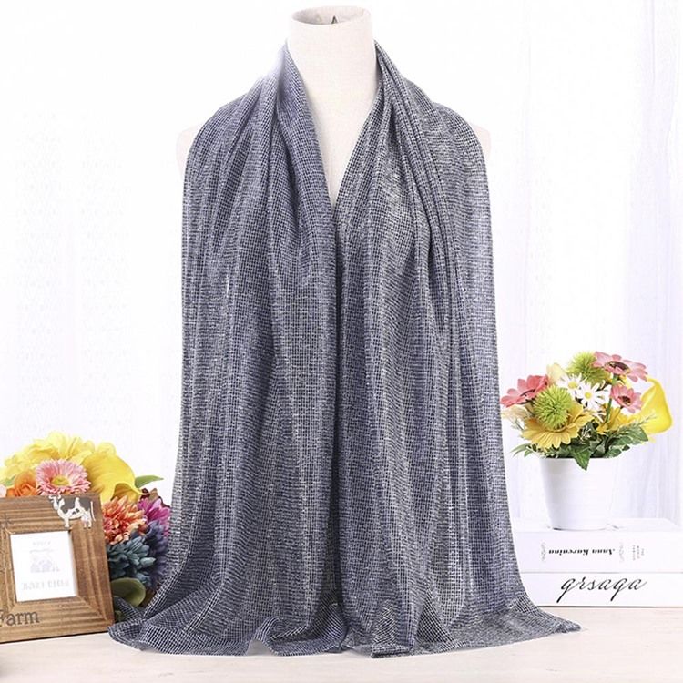 Foulard Musulman En Mousseline De Soie Pour Femme