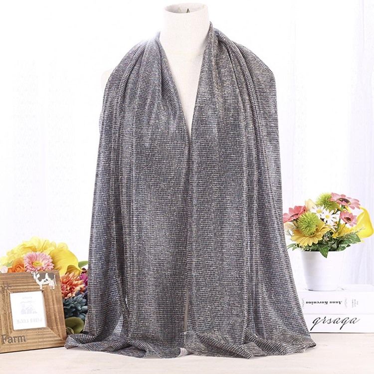 Foulard Musulman En Mousseline De Soie Pour Femme