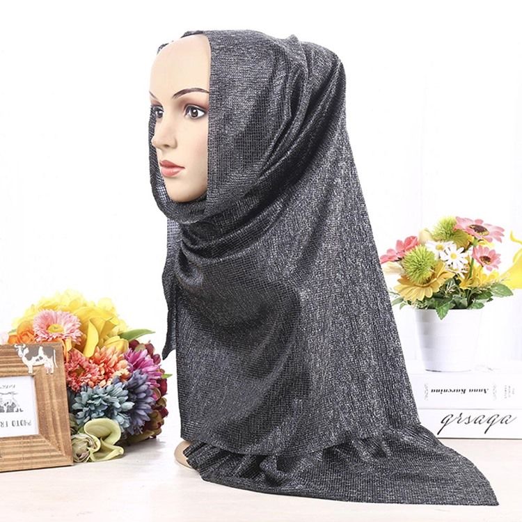 Foulard Musulman En Mousseline De Soie Pour Femme