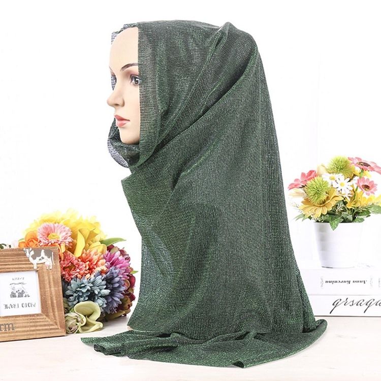 Foulard Musulman En Mousseline De Soie Pour Femme
